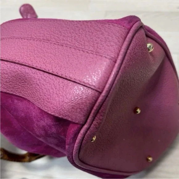 Gucci Fuchsia Suede Shoulder Bag - Picture 5 of 12
